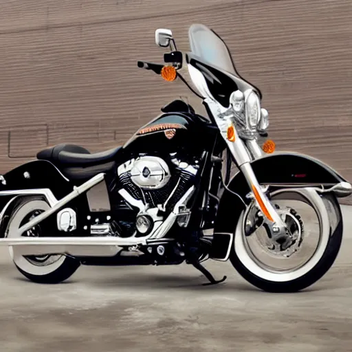 Image similar to a harley davidson sedan