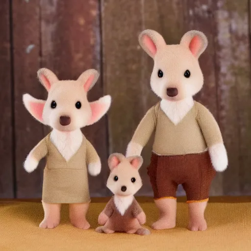 Prompt: Calico critters Aardvark family