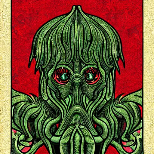 Image similar to digital art of cthulu