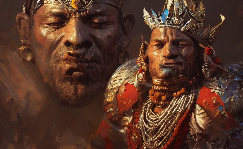 Image similar to aztec king being stoned by his people, game character concept art, close up high detailed, full perfect, detailed faces, symmetrical portrait, high detail, by craig mullins, peter mohrbacher, unreal engine, octane rendered, 8 k, dark beauty, trending on artstation