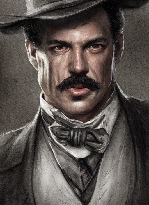 Prompt: portrait, Doc Holiday from Tombstone, watercolor, dramatic lighting, cinematic, establishing shot, extremely high detail, foto realistic, cinematic lighting, pen and ink, intricate line drawings, by Yoshitaka Amano, Ruan Jia, Kentaro Miura, Artgerm, post processed, concept art, artstation, matte painting, style by eddie mendoza, raphael lacoste, alex ross