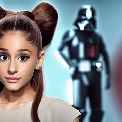 Image similar to Ariana Grande in star wars, 8K, award winning photography,