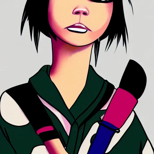 portrait photography of Noodle from the band Gorillaz Stable Diffusion OpenArt