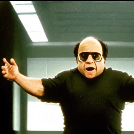 Prompt: danny devito in the matrix