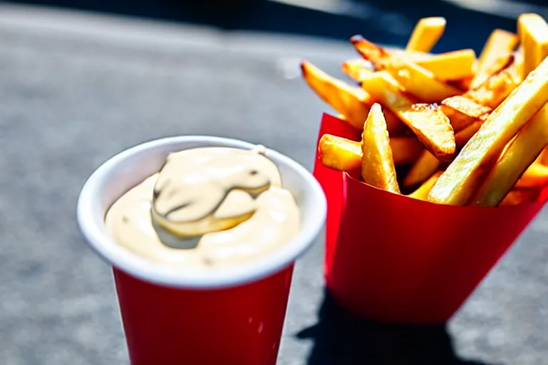 Image similar to best fries, best mayonnaise, best weather, best light, best drink