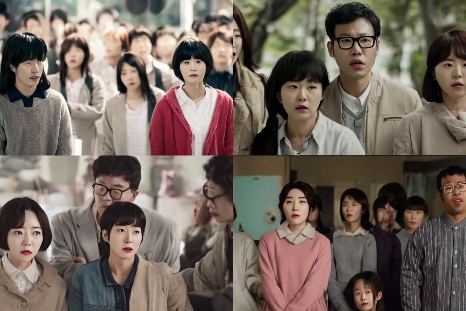 Prompt: korean film still from korean adaptation of jordan peele's get out