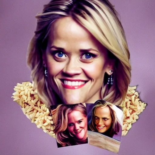 Image similar to a pile of rice with reece witherspoon face