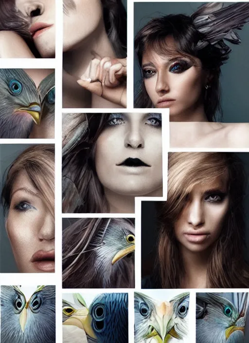 Image similar to style sheets, portraits of stunningly beautiful 🐦 eyes, 🐦 🐦