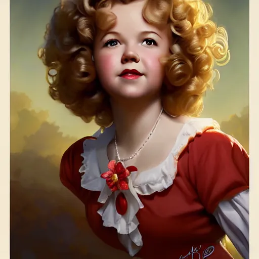 Prompt: portrait of Shirley Temple dreaming about eating hamburgers, extra onions and ketchup, luscious patty with sesame seeds, ethereal, handsome, D&D, fantasy, intricate, elegant, highly detailed, digital painting, artstation, concept art, matte, sharp focus, illustration, art by Artgerm and Greg Rutkowski and Alphonse Mucha