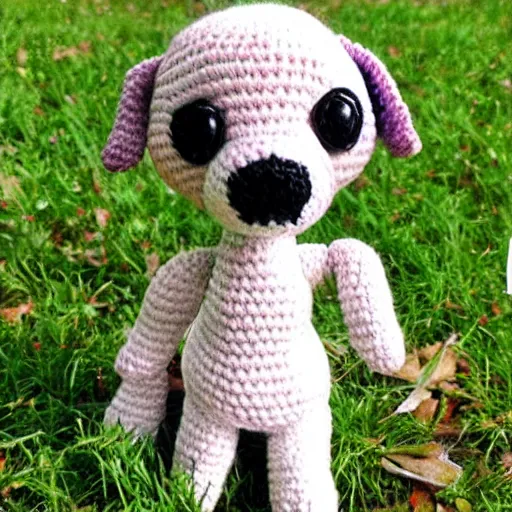 Prompt: cute puppy amigurumi