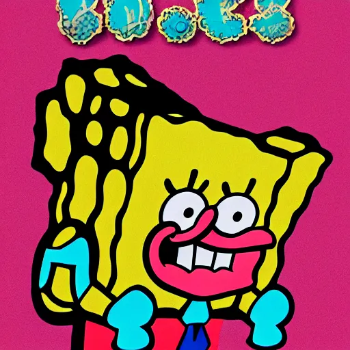 Image similar to portrait of spongebob squarepants when he was a bodybuilder