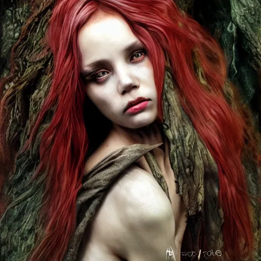 Prompt: the ugly dark witch of the forest, fantasy art, photo realistic, dynamic lighting, artstation, poster, volumetric lighting, very detailed faces, 4 k, award winning, hyper realistic portrait, full figure, very detailed face, 4 k, award winning, bold, striking, high contrast, vivid colours by mucha and da vinci and botticelli and frazetta