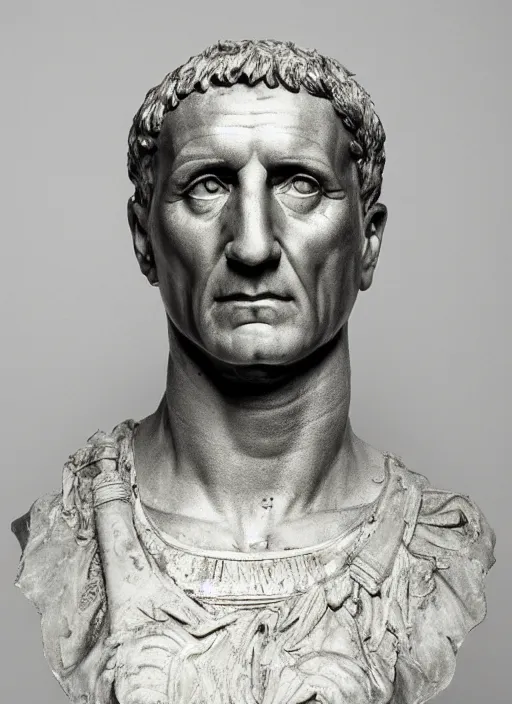 Image similar to a full portrait photo of julius caesar, f / 2 2, 3 5 mm, 2 7 0 0 k, lighting, perfect faces, award winning photography.