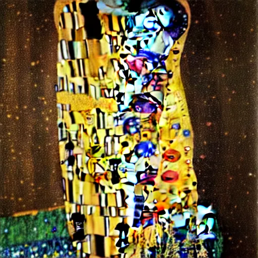 Image similar to art by Gustav Klimt