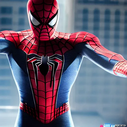 Image similar to Spiderman as terminator, film still ,muscle extremely detailed, fantastic details full face, mouth, optimization 4k 8k ultra HD, WLOP