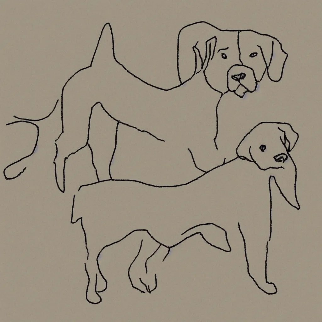 Prompt: diagram of a dog