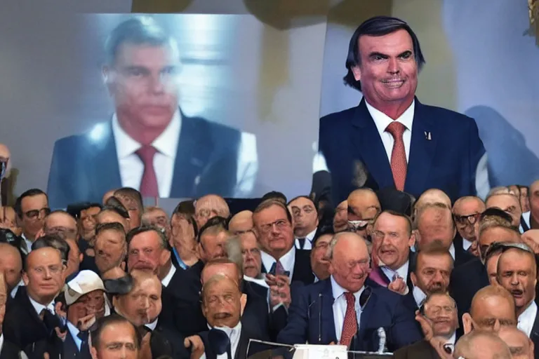 Prompt: president bolsonaro in moskau