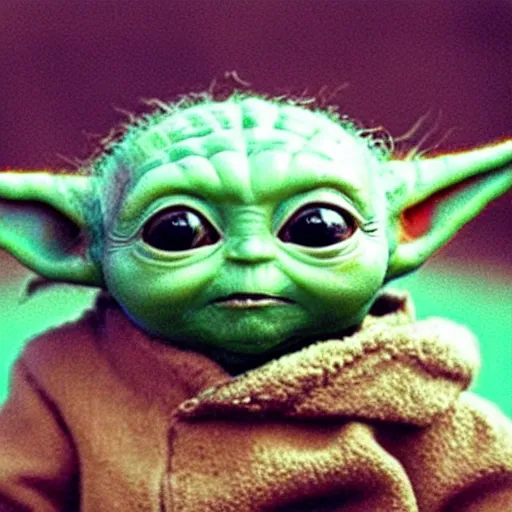 Prompt: a photo of baby yoda