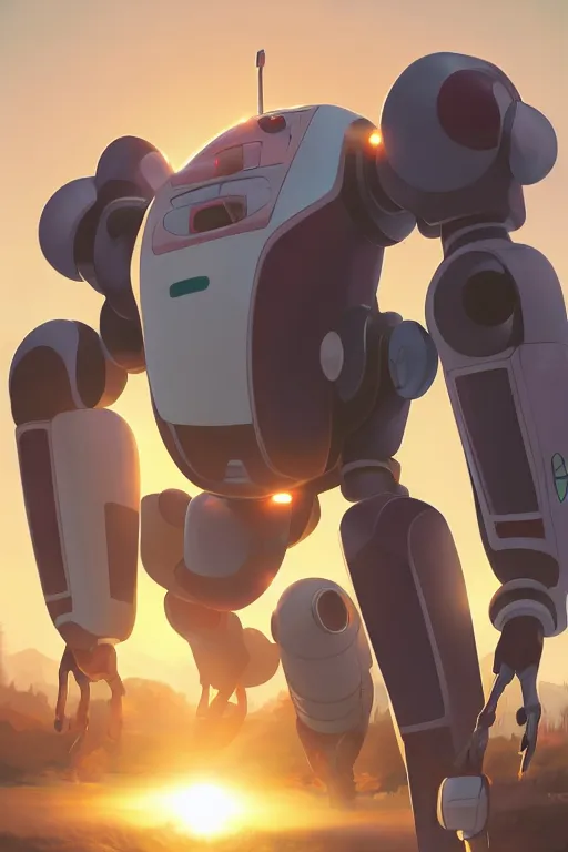 Image similar to metabots medabots medarotto medarot robot minimalist comics, behance hd by jesper ejsing, by rhads, makoto shinkai and lois van baarle, ilya kuvshinov, rossdraws global illumination ray tracing hdr radiating a glowing aura