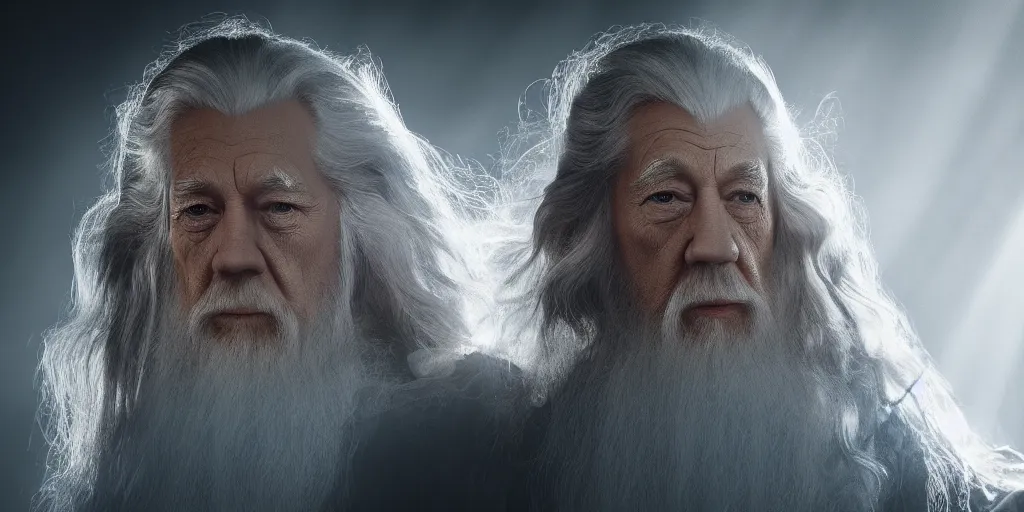 Prompt: a beautiful photo of gandalf with the face of donald trump, intricate detail, god rays, photography, volumetric light, cinematic, 8 k
