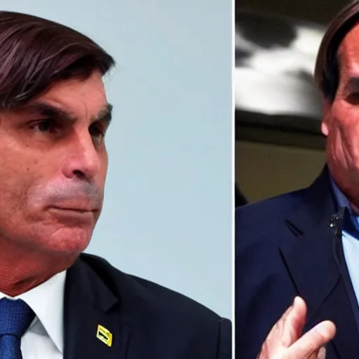 Prompt: Bolsonaro with DarthVader Clothes and style