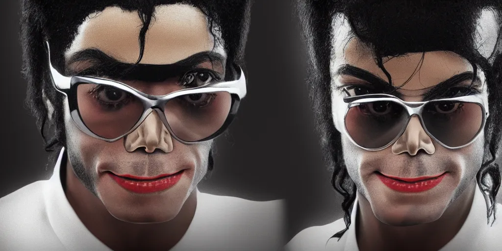 Image similar to michael jackson minion, focused shot, realistic, octane render