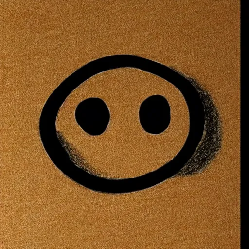 Image similar to a minimalistic drawing of a smiley face upside down, digital art, trending on artstation, fine details, highly detailed, ultra detailed