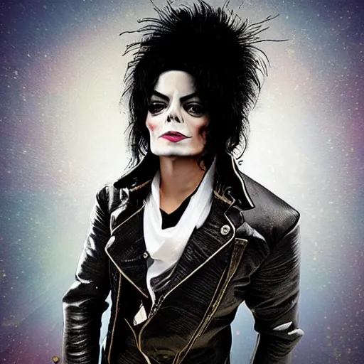 Prompt: michael jackson steampunk, creative photo manipulation, photoshop, digital art