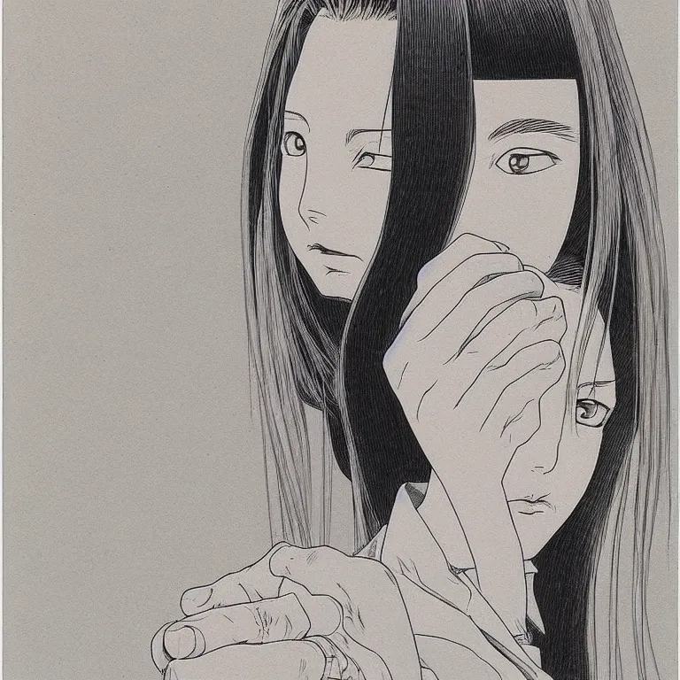 Prompt: young girl by naoki urasawa, detailed