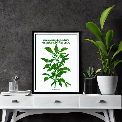 Image similar to walter white botanical poster