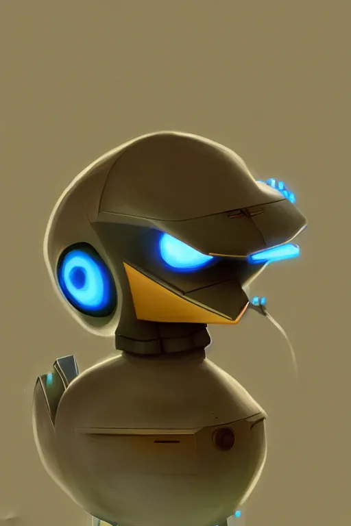 Image similar to robot duck concept, detailed, sharp focus, pastel, intricate, realistic, smooth, volumetric lighting, digital painting, by miyazaki