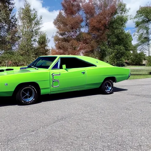 Image similar to 1969 charger rt/se, 8k, super hd, hyper realistic, fantastically detailed, fully detailed,