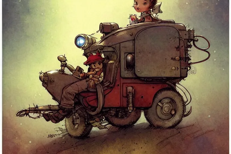 Image similar to adventurer ( ( ( ( ( 1 9 5 0 s retro future robot android robot mouse wagon book layout page. muted colors. ) ) ) ) ) by jean baptiste monge!!!!!!!!!!!!!!!!!!!!!!!!! chrome red