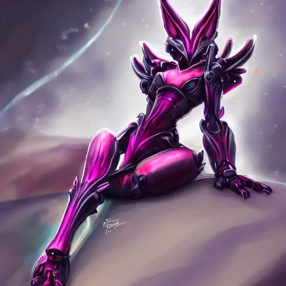 Image similar to very close up foot pov shot, detailed foot shot, feet art pov, hyperdetailed elegant beautiful stunning hot anthropomorphic mecha female goddess dragon laying down showing detailed dragon feet at camera, furry paw pov art, anthro paw pov art, sharp silver armor fuchsia skin, sleek legs, warframe destiny fanart, giantess art, dragon paws, octane