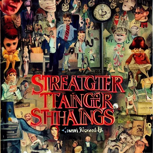 Image similar to A beautiful collage. Doctors don’t seem to realize that most of us are perfectly content not having to visualize ourselves as animated bags of skin filled with obscene glop. Stranger Things by George Grosz random