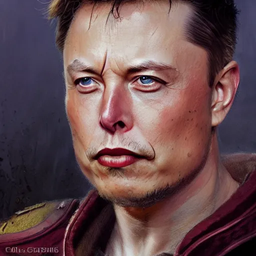 Prompt: Elon Musk as a soldier, closeup character art by Donato Giancola, Craig Mullins, digital art, 8k , highly detailed face