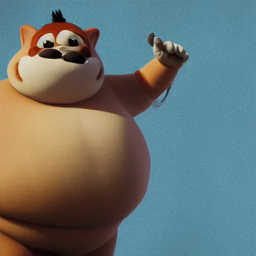 Prompt: fat belly anthropomorphic furry, octane render, high definition, detailed