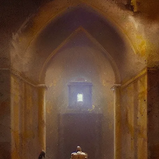 Prompt: Paint Secrets inside the Vatican,Greg rutkowski, Trending artstation, cinematográfica, digital Art