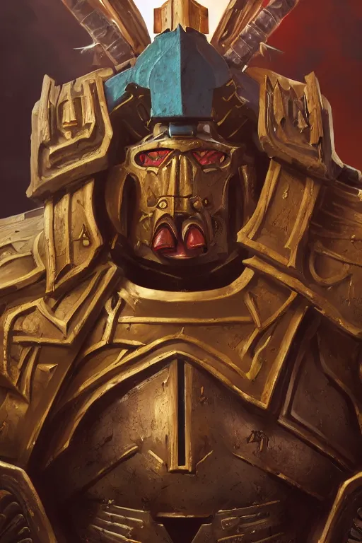 Image similar to queen portrait heros warhammer 4 0 k horus heresy fanart - the primarchs emperor by johannes helgeson animated with vfx concept artist & illustrator global illumination ray tracing hdr fanart arstation zbrush central hardmesh 8 k octane renderer comics stylized