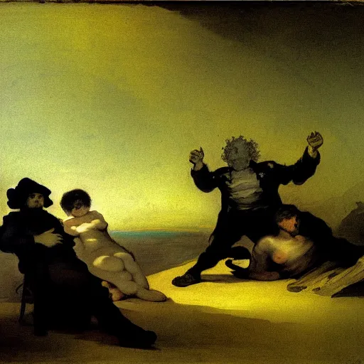 Image similar to last day on earth by francisco goya