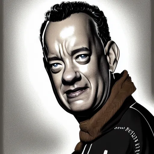 Prompt: portrait of Tom Hanks at all-you-can-eat beef buffet eating hamburgers, extra onions and ketchup, luscious patty with sesame seeds, ethereal, holy sacred light rays, handsome, D&D, fantasy, intricate, elegant, highly detailed, digital painting, artstation, concept art, matte, sharp focus, illustration, art by Artgerm and Greg Rutkowski and Alphonse Mucha