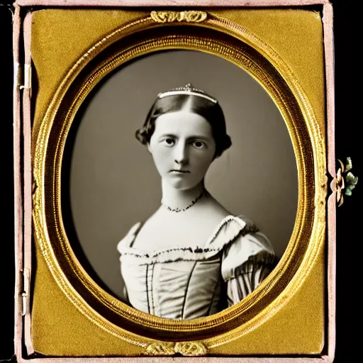 Image similar to a german young adult princess, circa 1 8 5 8