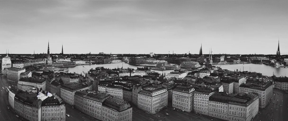 Image similar to Professional photo of Stockholm from the year 3000, Arriflex ii, 35mm lens, award-winning, city, traffic