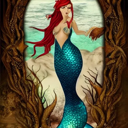 Image similar to beautiful mermaid in valorant style,