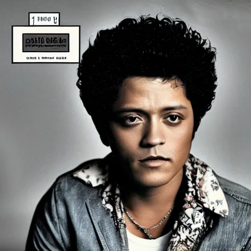 Image similar to Bruno Mars R&B album from the 1970s