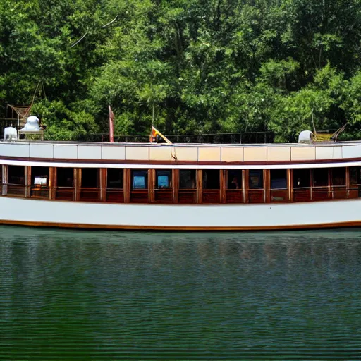 Prompt: artdeco river boat in the deep south — n 9