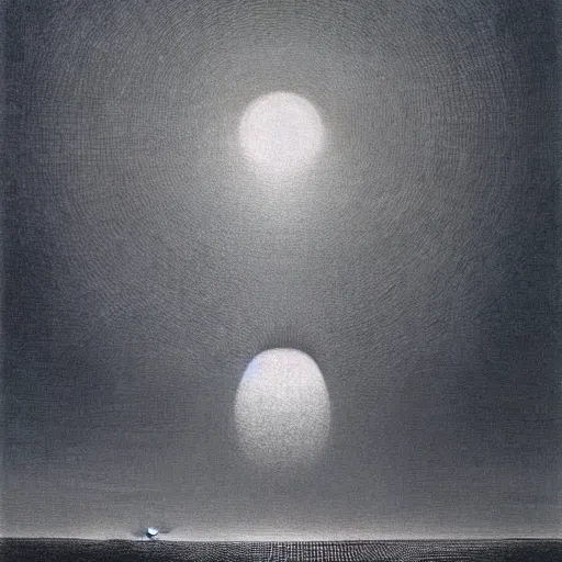 Image similar to illustrated by zdzisław beksinski