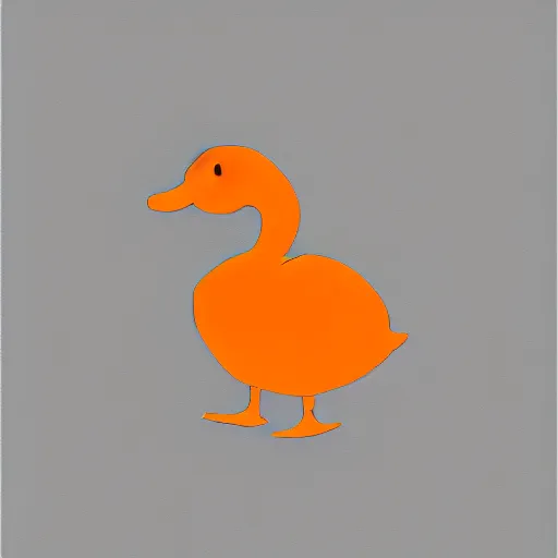 Image similar to a duck logo is shown on a white background, a minimalist painting by jacob duck, behance contest winner, international typographic style, behance hd, logo, flickr