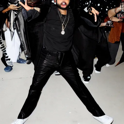 the weeknd as michael jackson,, Stable Diffusion