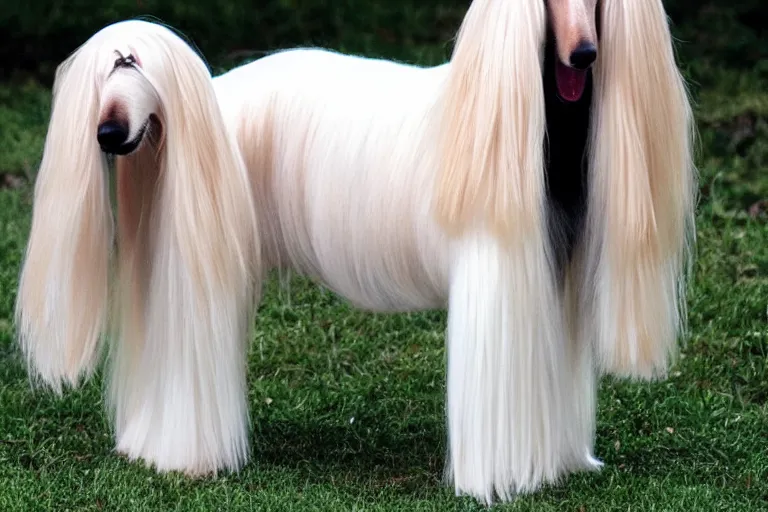 Prompt: afghan hound